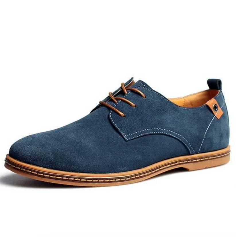 VeteMax Heren Suede Veterschoenen Casual Nette Schoenen met Duurzame POLUNO