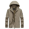 Oliver® effen kleur heren softshell jas met ritsdetail en capuchon