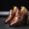 Oliver® vierkante teen lederen ademende nette schoenen