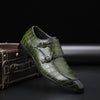 Oliver® vierkante teen lederen ademende nette schoenen