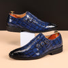 Oliver® Drievoudige gesp krokodillenleren nette schoenen