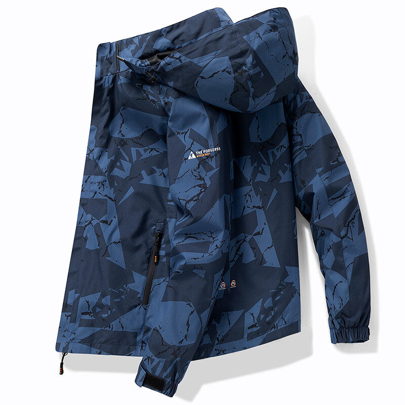Oliver® sport stijl letter print waterdicht met rits ski jas