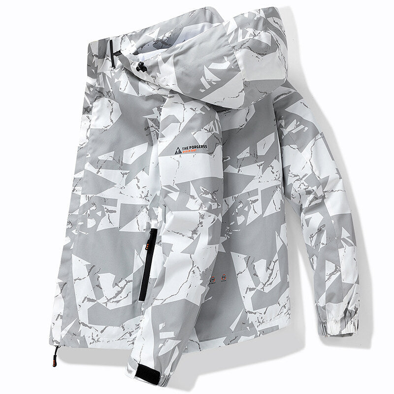 Oliver® sport stijl letter print waterdicht met rits ski jas