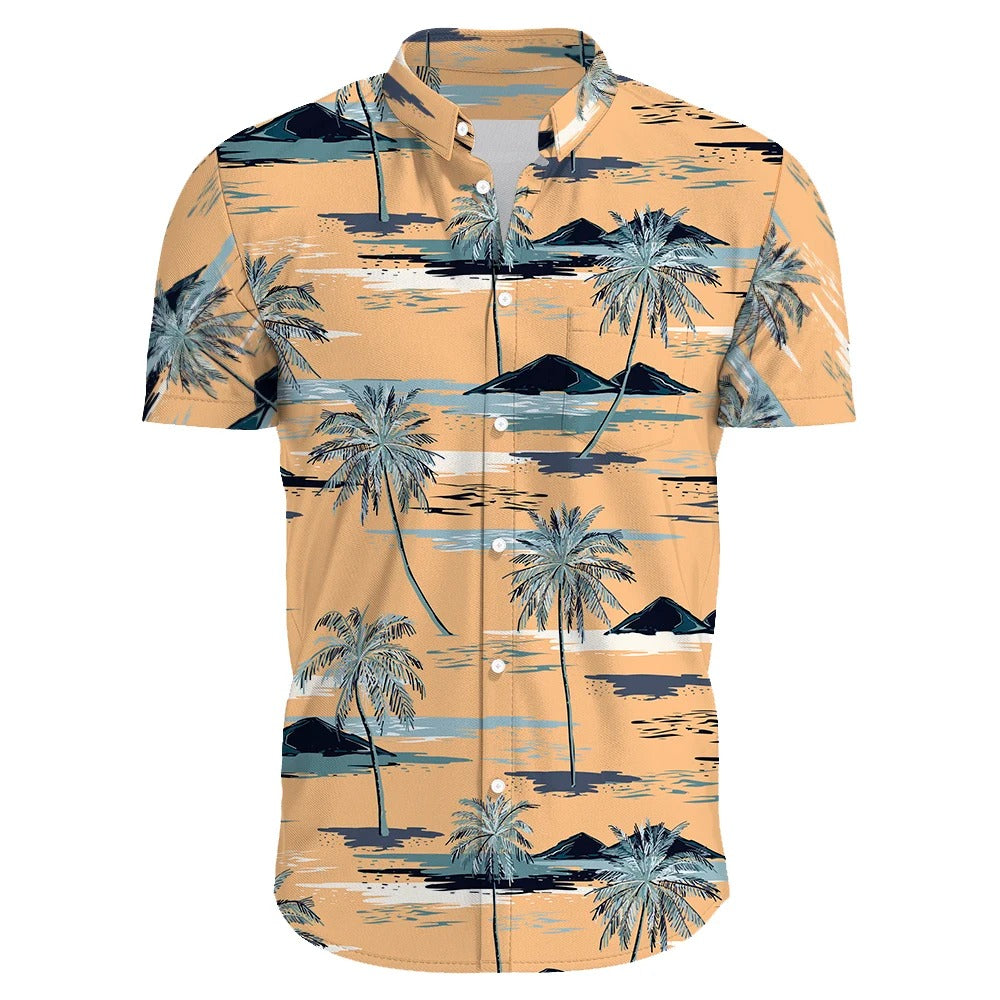 Amigo™ Hawai overhemd met bloemenprint en korte mouwen