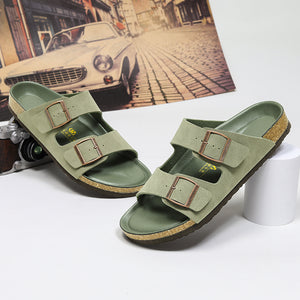 Hudson™ grijs letter print antislip sandalen herren