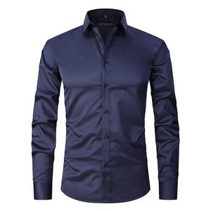 Torvion - Heren Overhemd Slim Fit Formeel, Lange Mouw Knoopsluiting