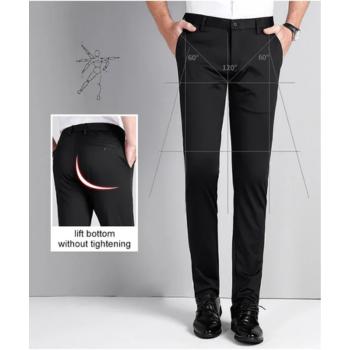 Vindram - Heren Pantalon - Stretch Slim Fit Broek Voor Kantoor en Formele Gelegenheden