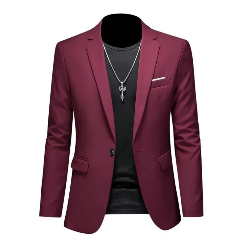 Evander - Heren Colbert - Slim Fit Blazer Met Één Knoop voor Casual Gebruik