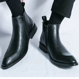 Rustrog - Herenschoenen Boots - Leren Chelsea Boots met Rits, Elegant & Formeel