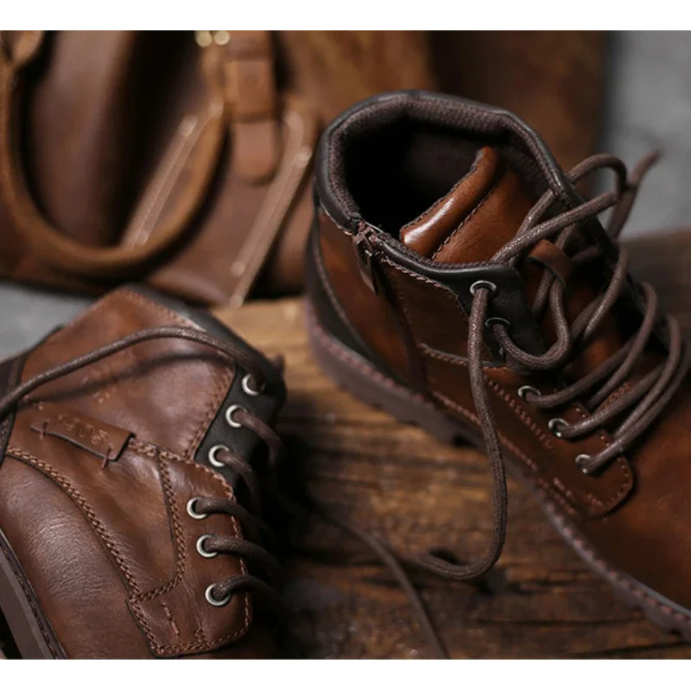 Trednor - Herenschoenen Boots - Leren Veterschoenen, Duurzaam & Antislip Buiten