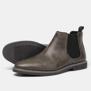 Bravonn - Chelsea Boots Heren met Glanzende Afwerking en Elastische Zijkanten