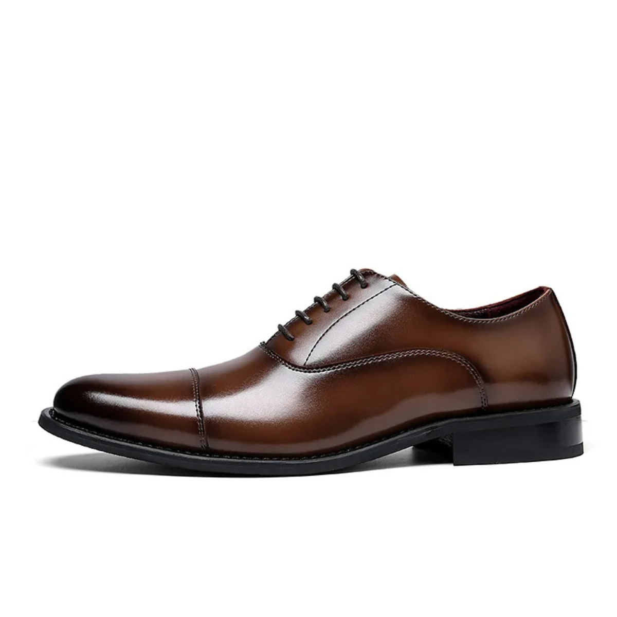 Tenholm - Nette Heren Schoenen van Leer met Cap Toe en Elegant Ontwerp