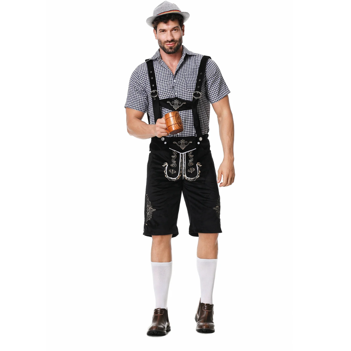 HerLux - Traditionele Heren Lederhosen in Verschillende Stijlen - Feestelijk