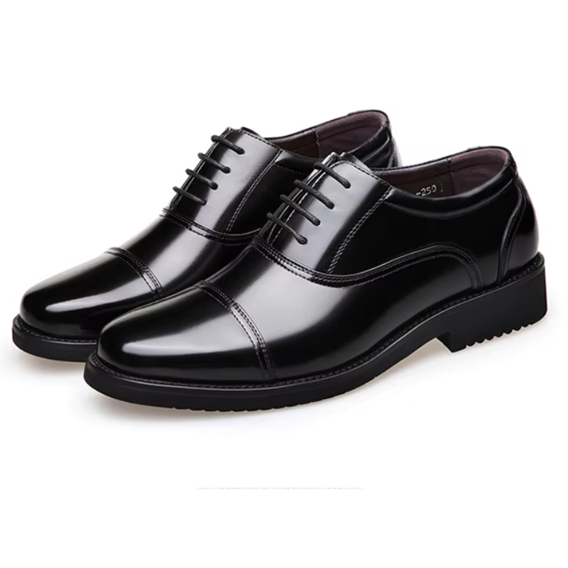 Jornell - Nette Heren Schoenen Lakleer Oxford met Cap Toe Design