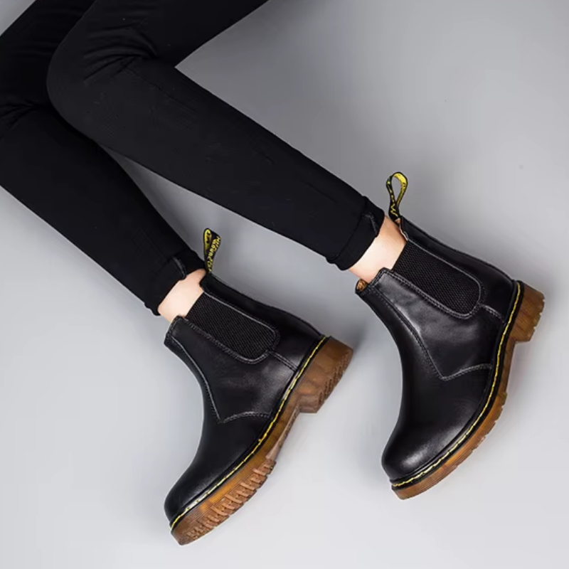 Eiskarn - Winterlaarzen voor Heren, Leren Chelsea Boots met Antislipzool