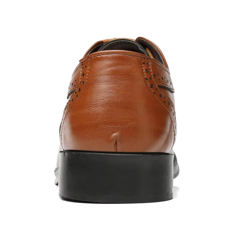 Ferlian - Nette Heren Schoenen - Klassieke Leren Brogues met Vetersluiting