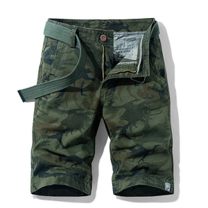 James™ Effen kleur comfortabele heren cargo shorts met zakken