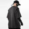 James - 11 BYBB'S DARK Techwear Los T-Shirt - Zomer Patchwork Ontwerp - Tactische Hip Hop Streetwear - Korte Mouw