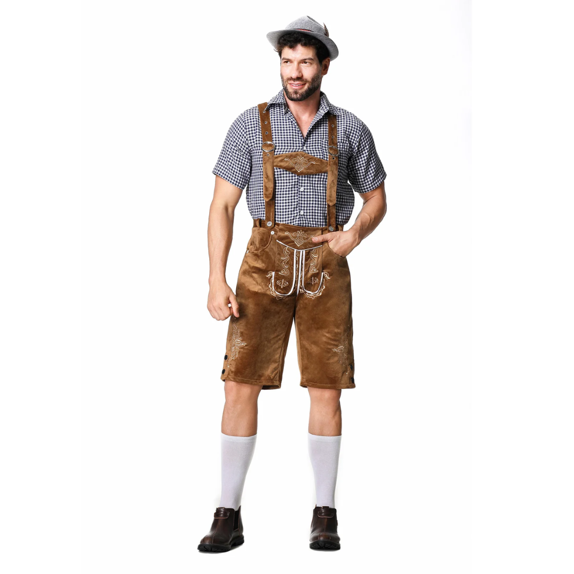 HerLux - Traditionele Heren Lederhosen in Verschillende Stijlen - Feestelijk