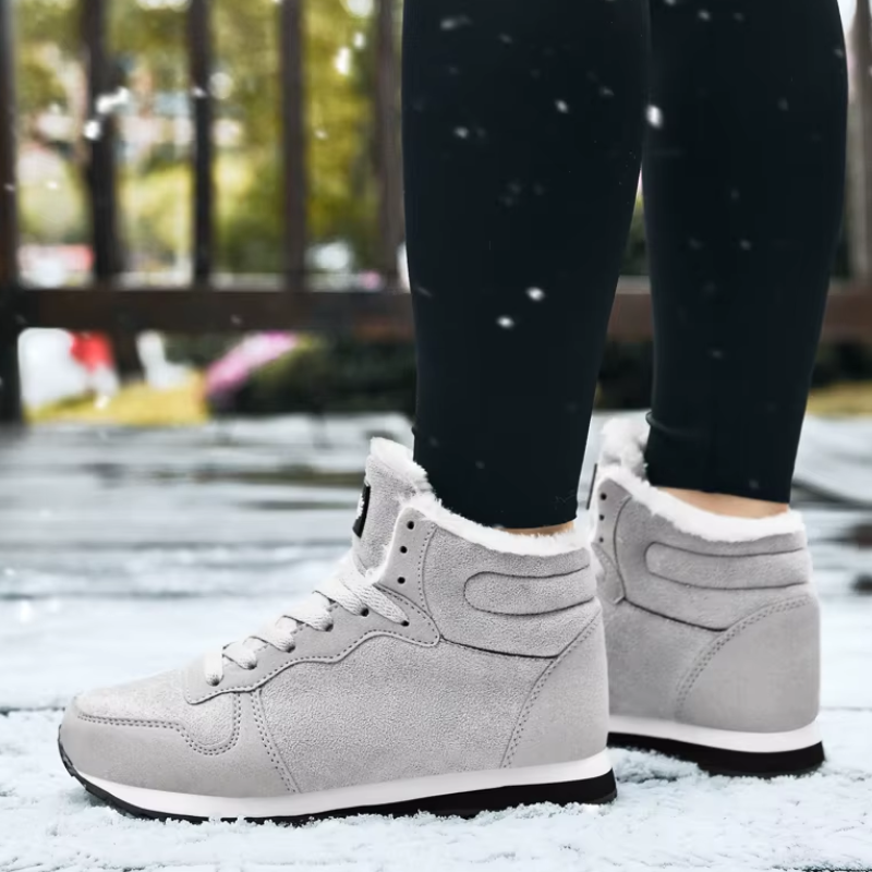 Landvik - Winterlaarzen voor Dames – Warme Sneakers met Bontvoering en Antislipzool