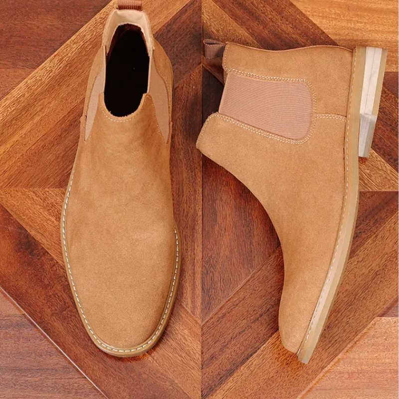 Draflex - Chelsea Boots Heren van Suède met Antislip Zool