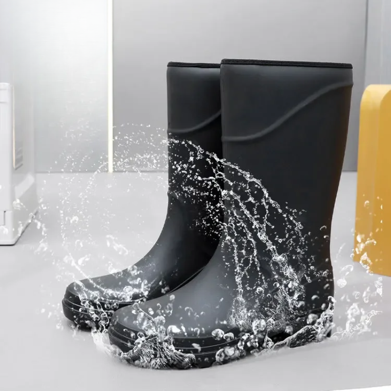 Zonregen - Heren Regenlaarzen – Waterdichte Laarzen met Antislip Zool