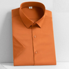 James™ zakelijke stijl oranje heren korte mouw overhemd