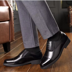 Jornell - Nette Heren Schoenen Lakleer Oxford met Cap Toe Design