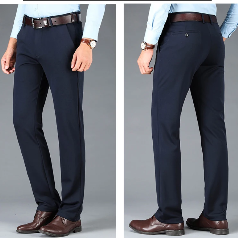 Dentron - Heren Pantalon Regular Fit – Klassieke Businessbroek met Stretch