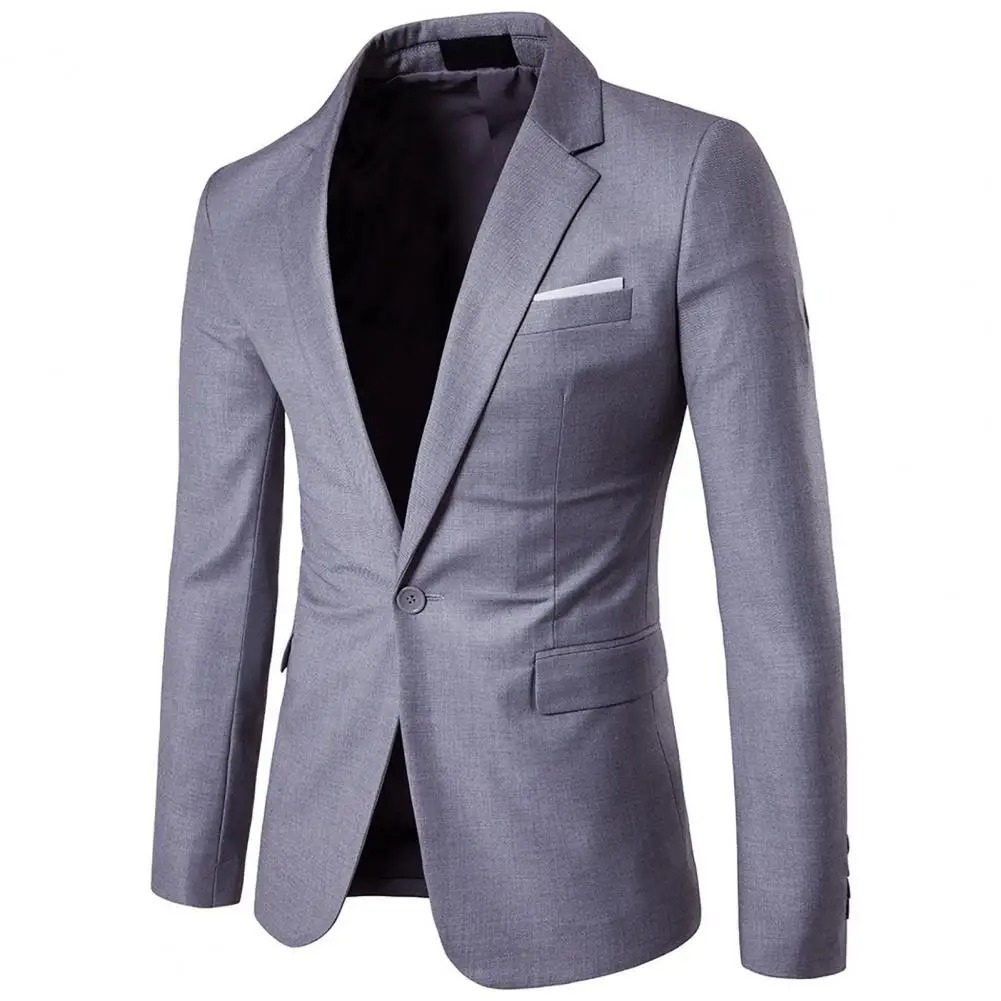 Dorvian - Heren Colbert met Slim Fit, Enkelsluiting en Revers