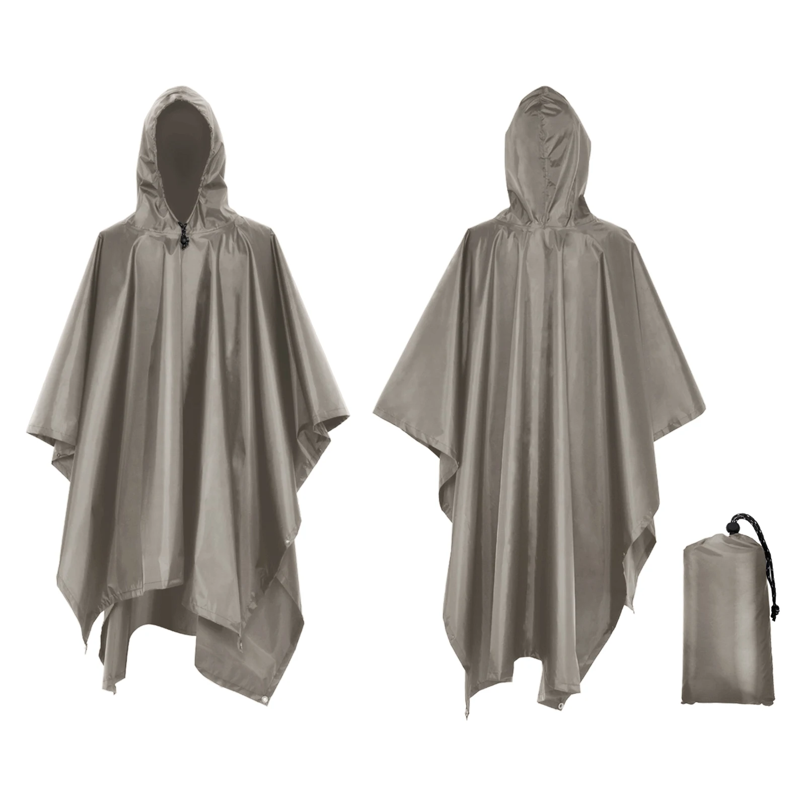 Vlagero - Heren Regenjas Poncho Waterdicht Lichtgewicht met Capuchon