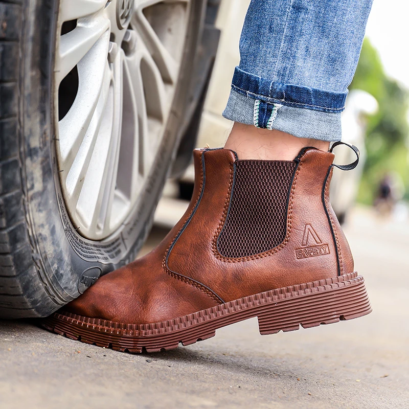 AgeTrek - Heren Boots met Elastische Inzetten en Duurzame Rubberen Zool