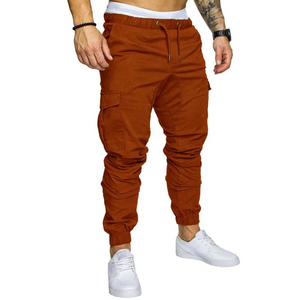 Polderp - Cargo Broek Heren – Comfortabele Joggingbroek met Zakken, Elastisch Trekkoord