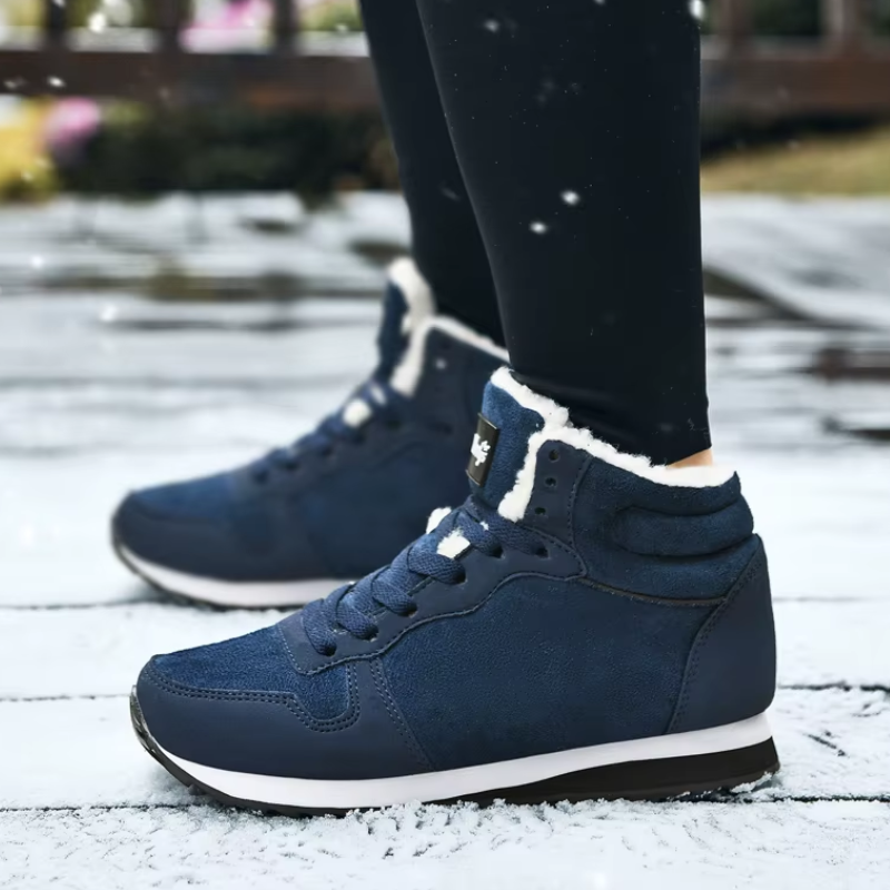 Landvik - Winterlaarzen voor Dames – Warme Sneakers met Bontvoering en Antislipzool