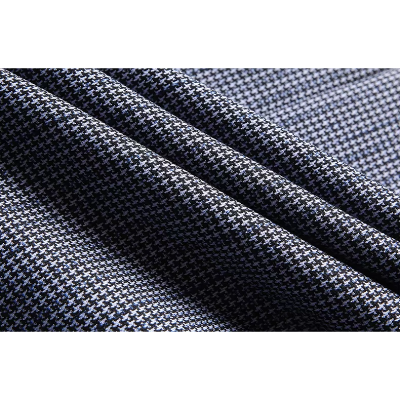 Walvion - Heren Colbert met Houndstooth Patroon en Slim Fit Twee Knoopsluiting