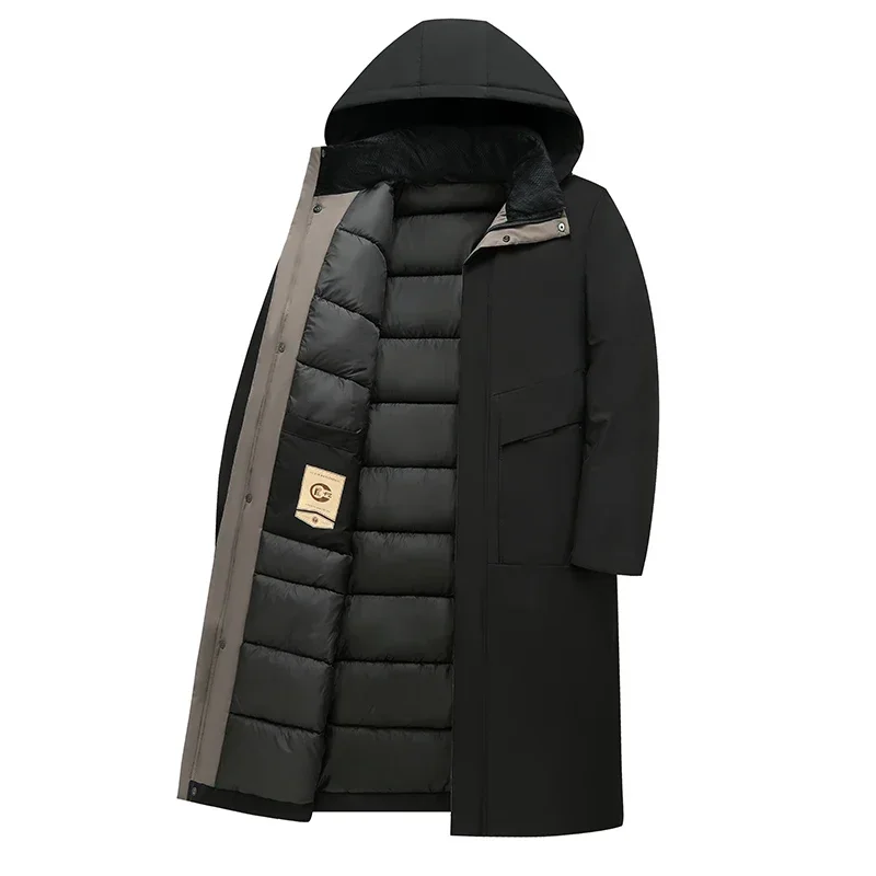 Rijkoud - Parka Winterjas Heren – Lang Model met Warme Voering en Capuchon