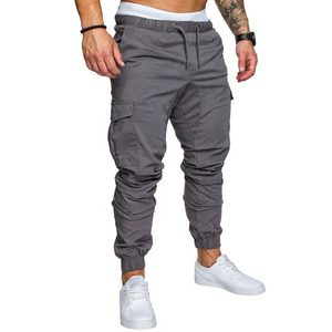 Polderp - Cargo Broek Heren – Comfortabele Joggingbroek met Zakken, Elastisch Trekkoord