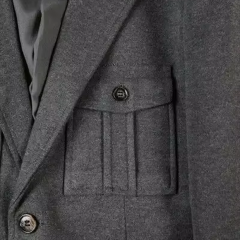 Zalfino - Heren Colbert - Slim Fit Blazer Met Meerdere Zakken en Één Knoop