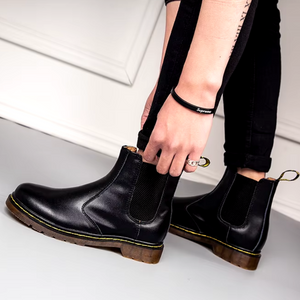 Eiskarn - Winterlaarzen voor Heren, Leren Chelsea Boots met Antislipzool