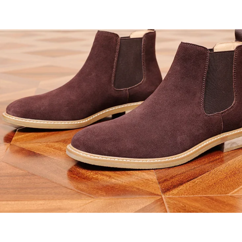 Draflex - Chelsea Boots Heren van Suède met Antislip Zool