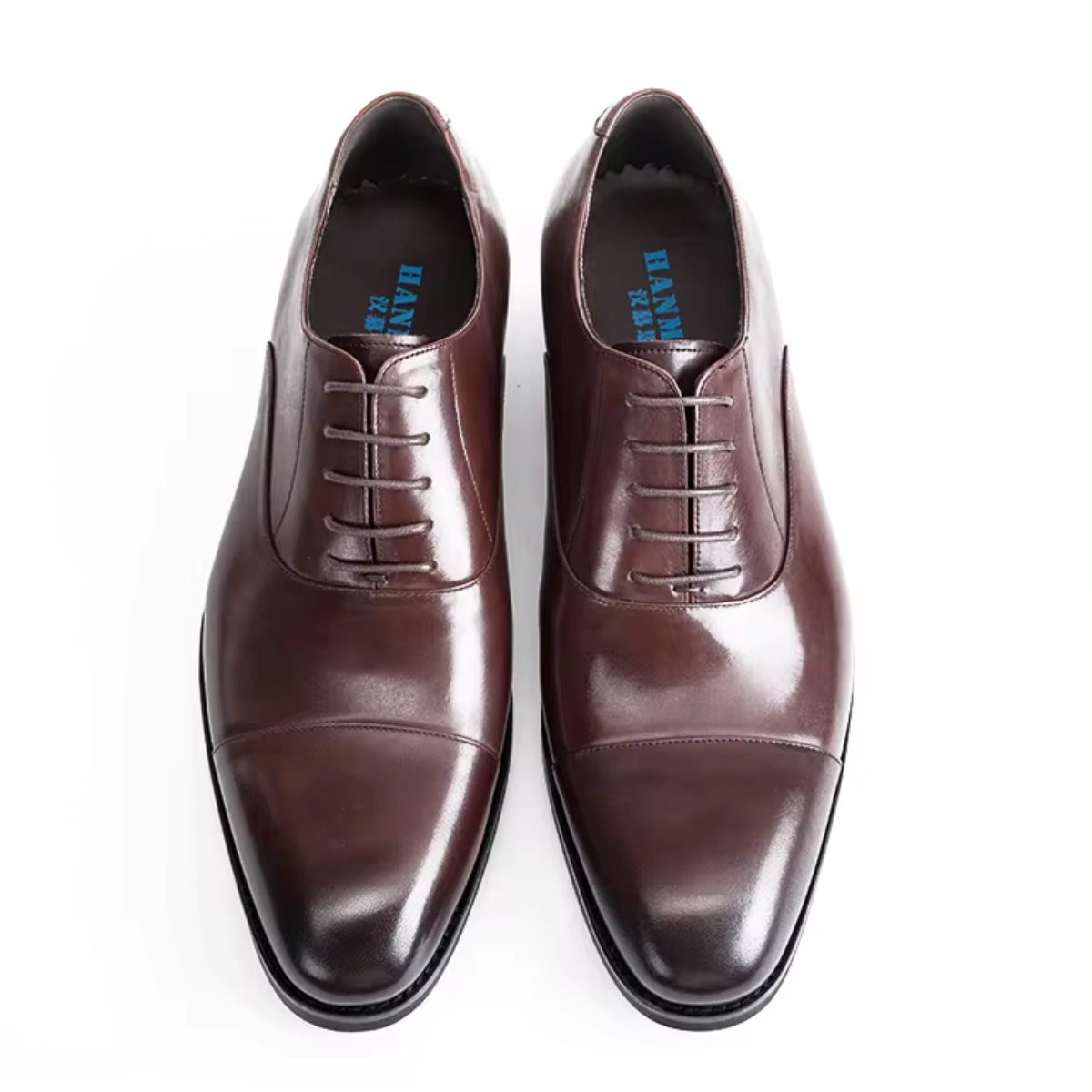 Tenholm - Nette Heren Schoenen van Leer met Cap Toe en Elegant Ontwerp