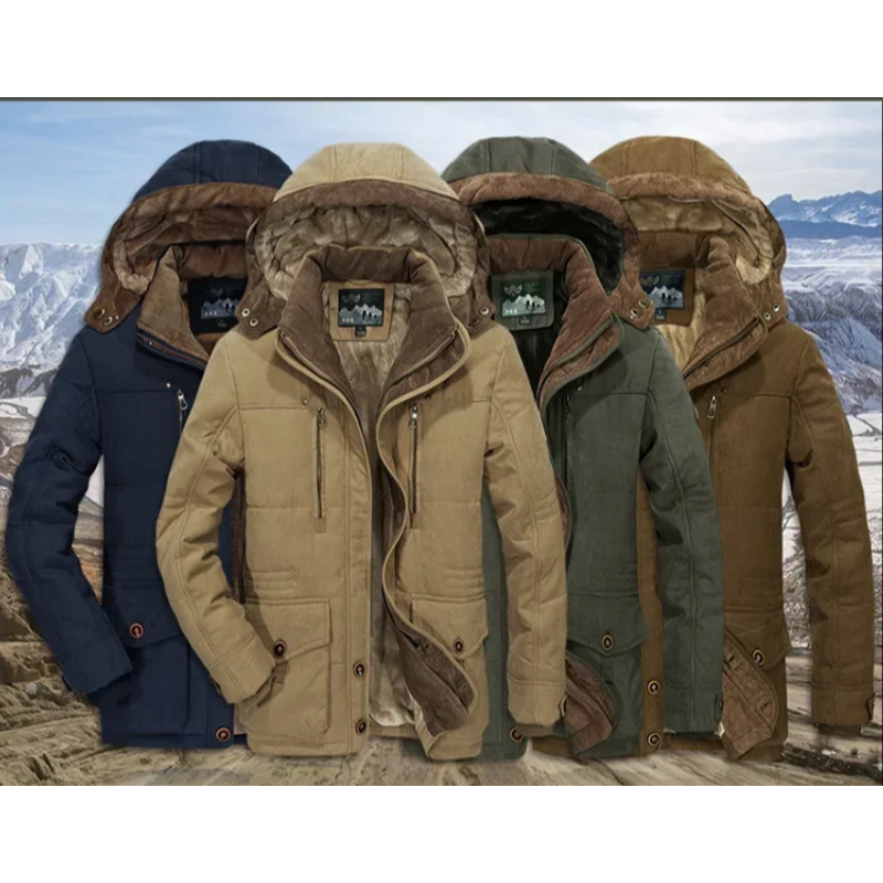 Windzar - Warme Parka Winterjas Heren met Zachte Binnenvoering en Capuchon