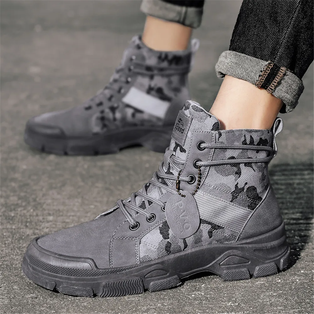 BootGee - Heren Boots met Camouflagepatroon en Duurzame Zool