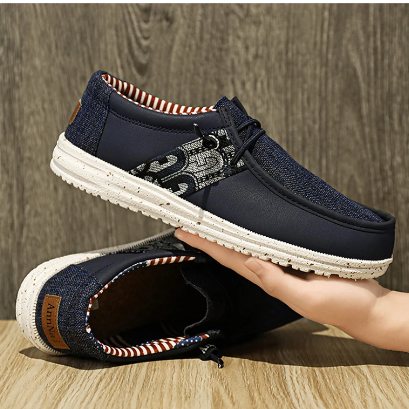 Avenham - Heren Schoenen - Comfortabele Instap Sneakers met Zachte Zool en Motiefontwerp