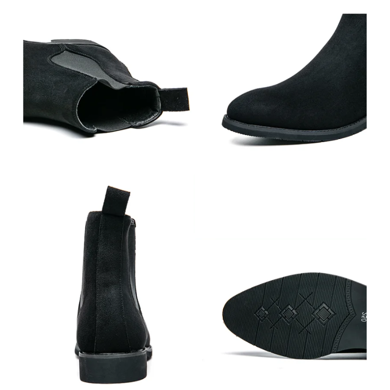 Javelin - Trendy Chelsea Boots Heren van Suède met Elastische Zijkanten