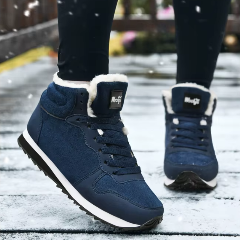 Landvik - Winterlaarzen voor Dames – Warme Sneakers met Bontvoering en Antislipzool