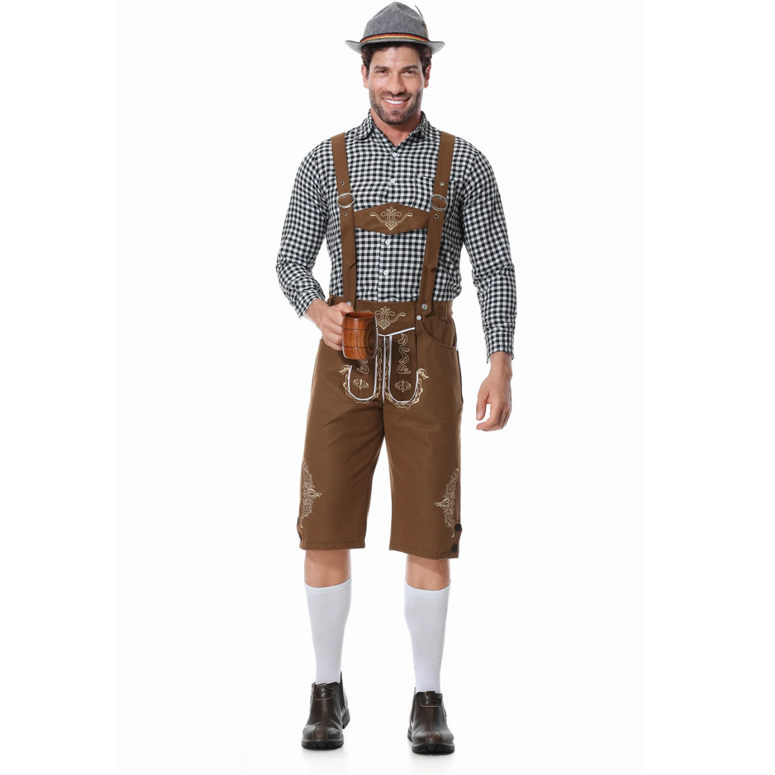 HerLux - Traditionele Heren Lederhosen in Verschillende Stijlen - Feestelijk