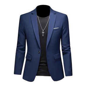 Evander - Heren Colbert - Slim Fit Blazer Met Één Knoop voor Casual Gebruik