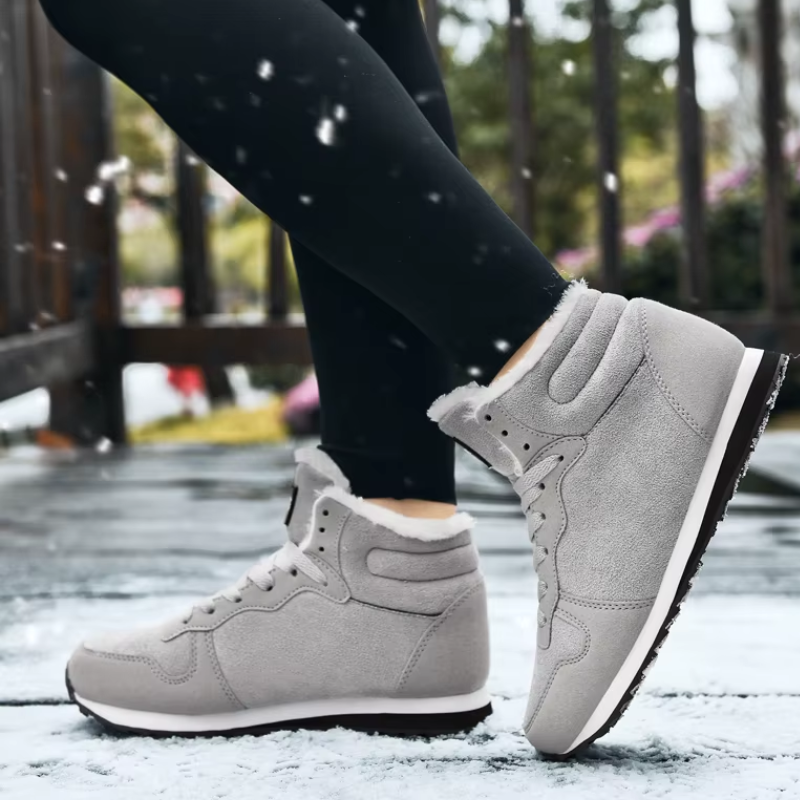 Landvik - Winterlaarzen voor Dames – Warme Sneakers met Bontvoering en Antislipzool