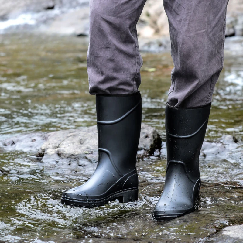 Drenkel - Heren Regenlaarzen – Waterdicht en Antislip voor Wandelen